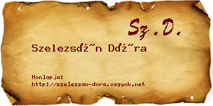 Szelezsán Dóra névjegykártya