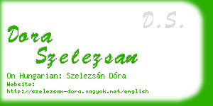 dora szelezsan business card